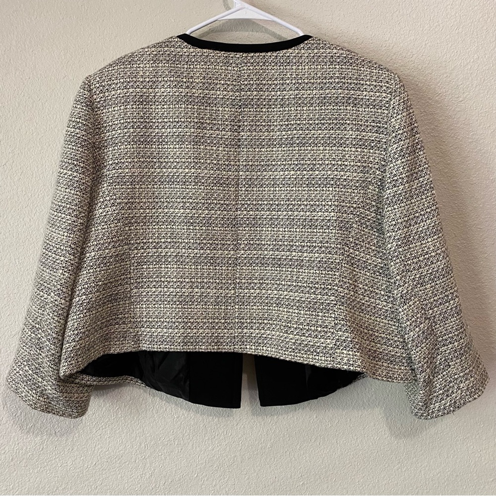 Alex Marie Open Front Tweed Jacket 18W Plus Size Knit Blazer Coatigan Old Money - Picture 2 of 8
